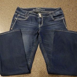 Wallflower straight leg blue jeans